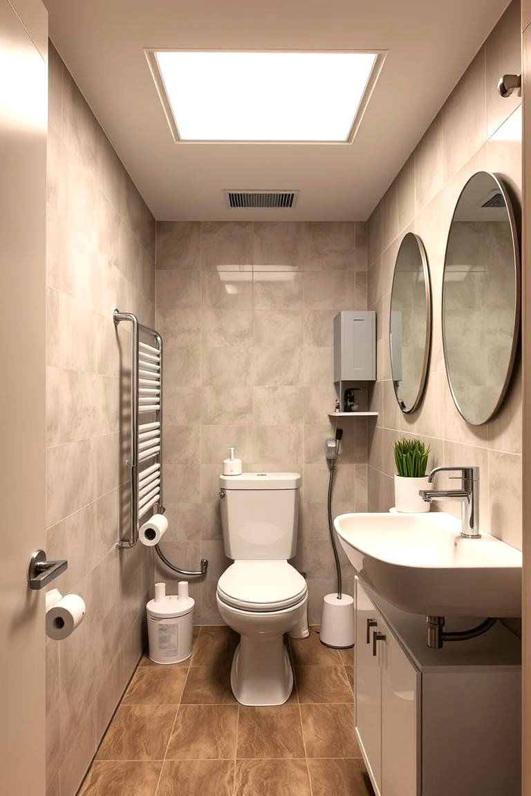 Energy Efficient Solutions for Modern Bathrooms - 24 Hallway Bathroom Ideas