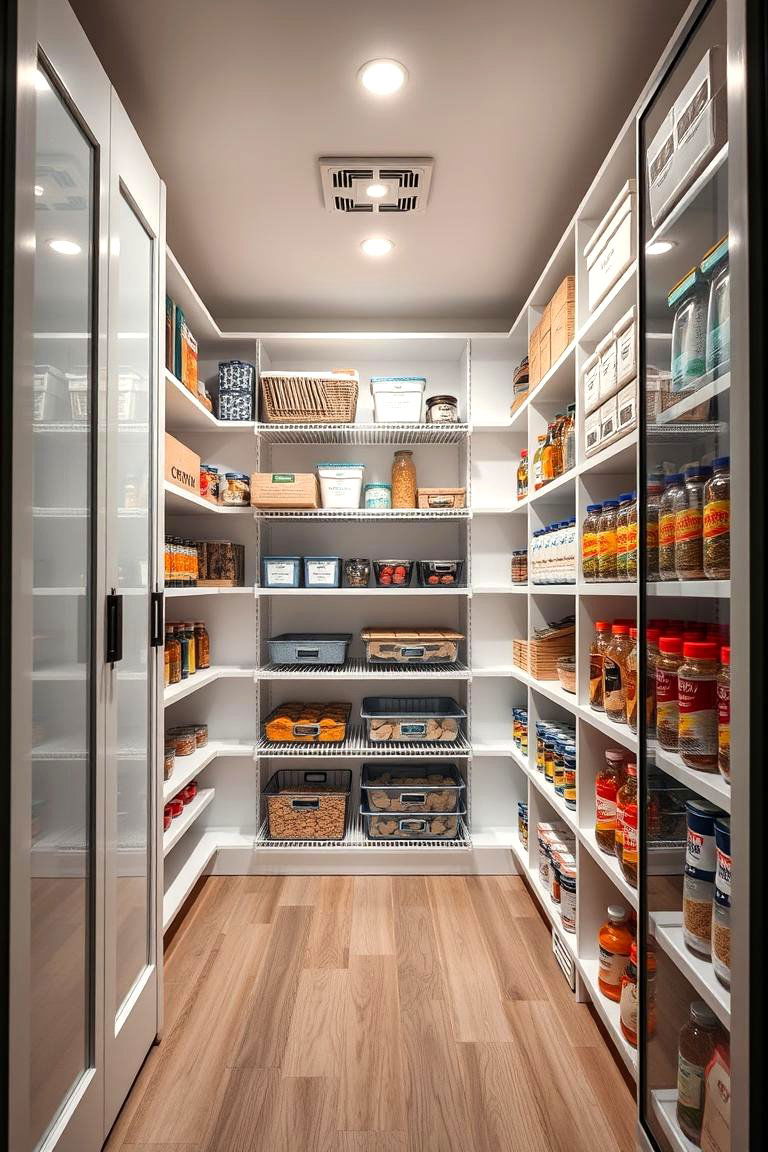 Energy Efficient Storage - 24 Walk in Pantry Ideas
