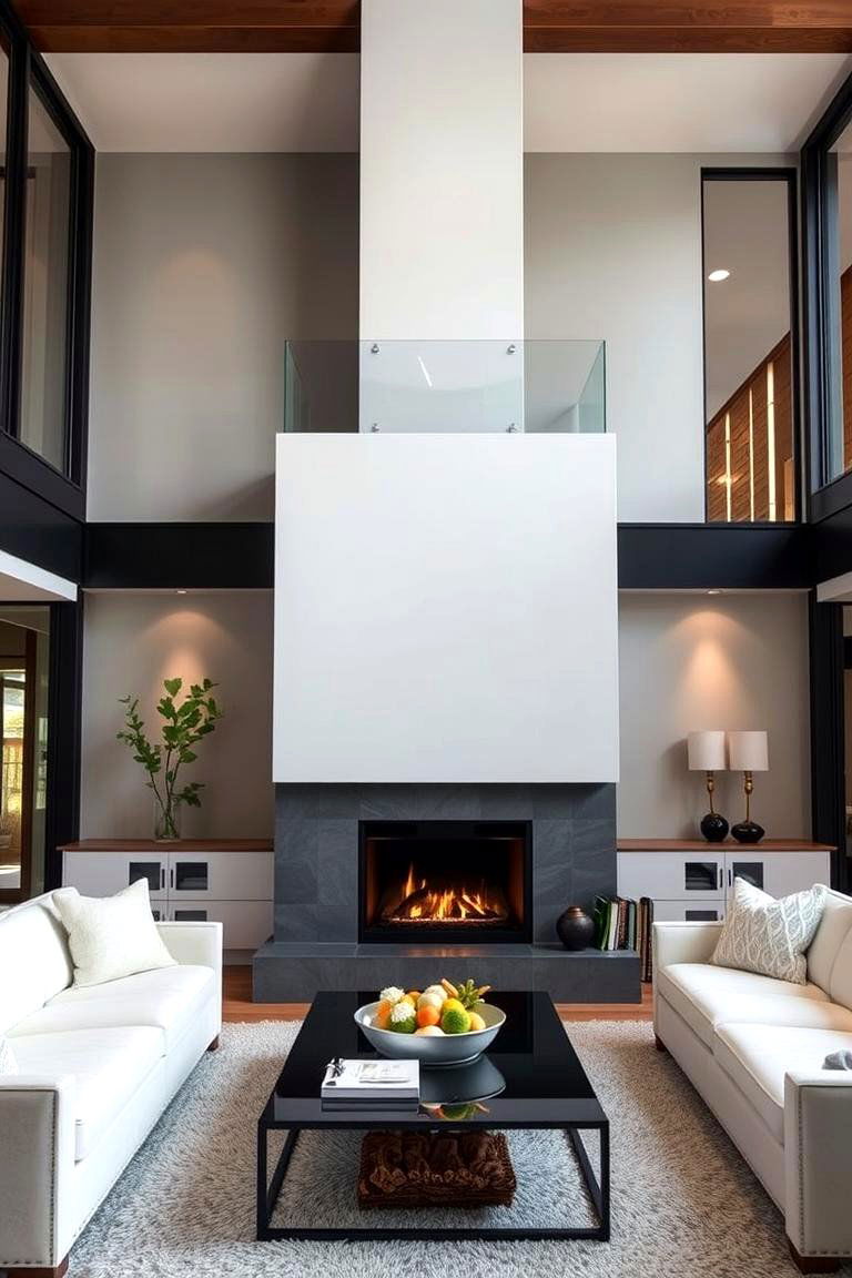 Energy efficient Fireplace Systems - 24 Two-story Fireplace Ideas