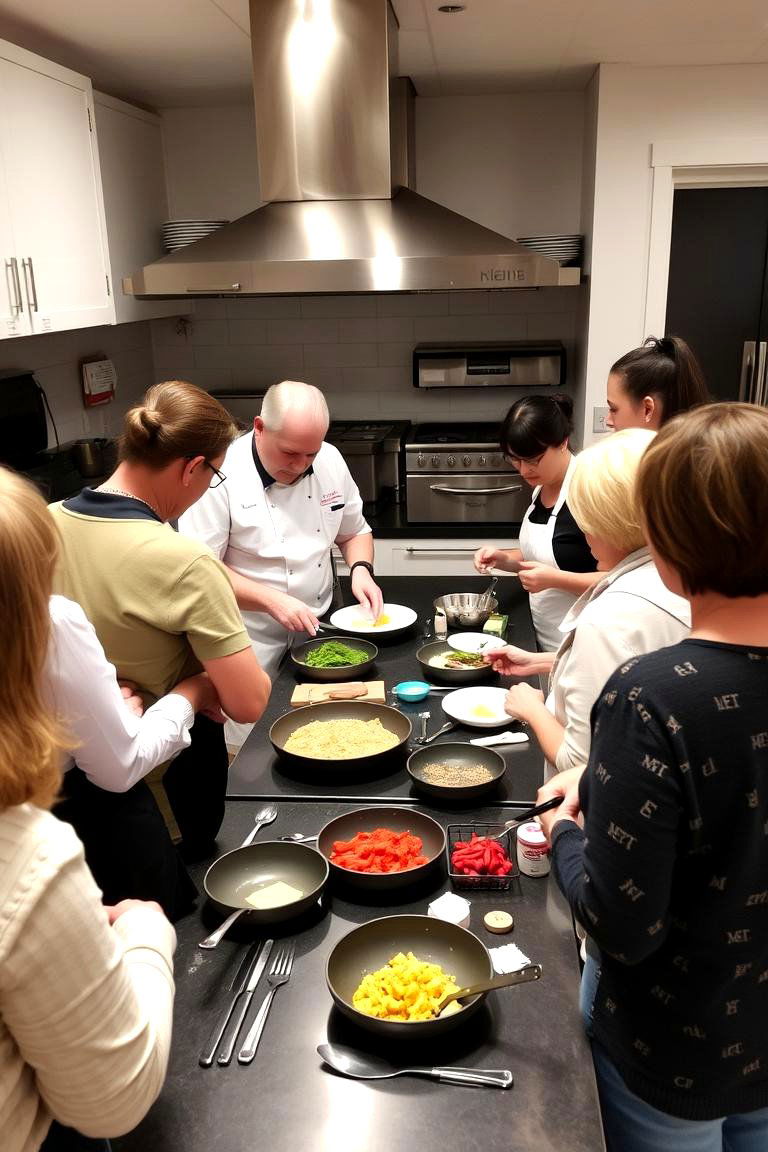 Engaging Cooking Class Together - 24 Wedding Rehearsal Dinner Ideas