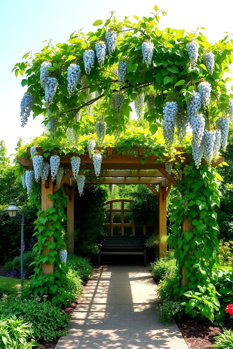 English Garden with Climbing Vines - 24 English Garden Ideas