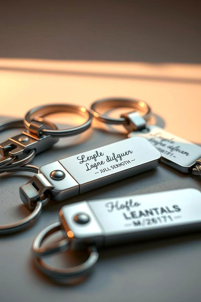 Engraved Keychains - 24 Wedding Favors Ideas