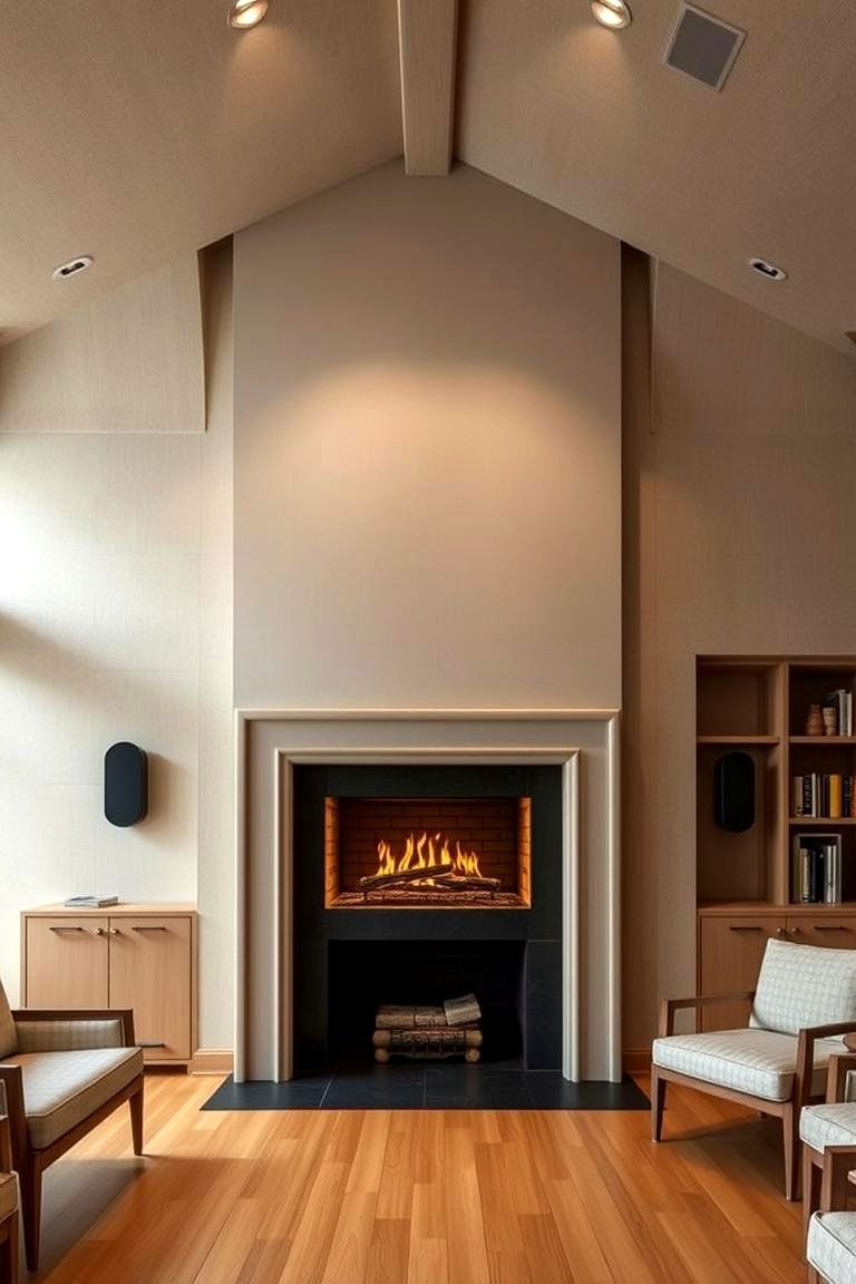 Enhanced Acoustic Qualities - 24 Rooms With Fireplaces With Vaulted Ceilings Features