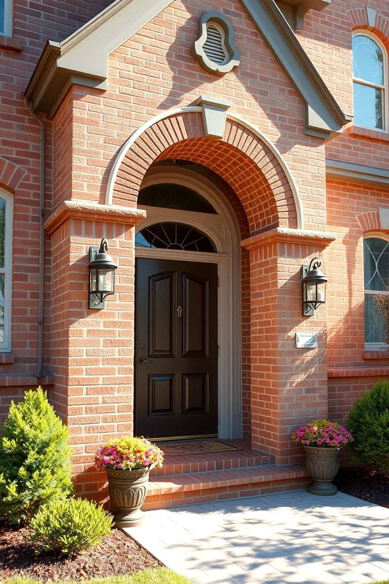 Enhanced Curb Appeal with Brick - 24 Brown Brick Exterior Home Ideas