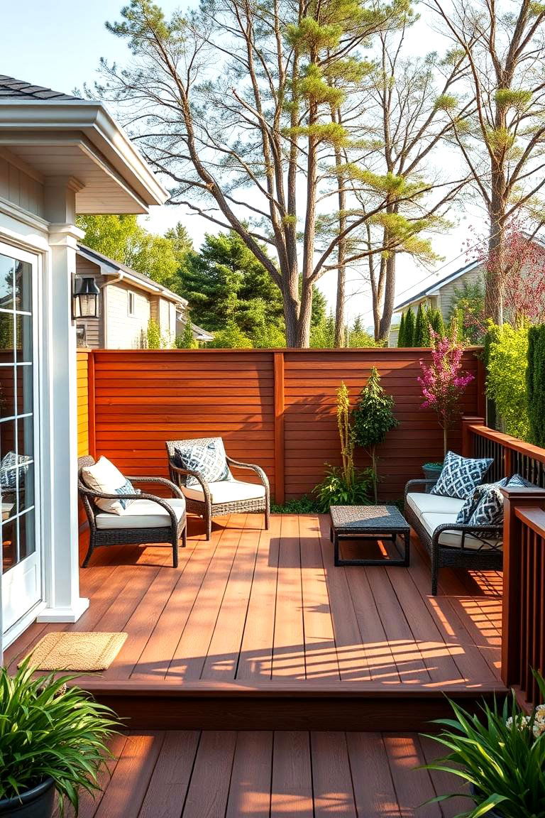 Enhanced Curb Appeal - 24 Deck With Privacy Wall