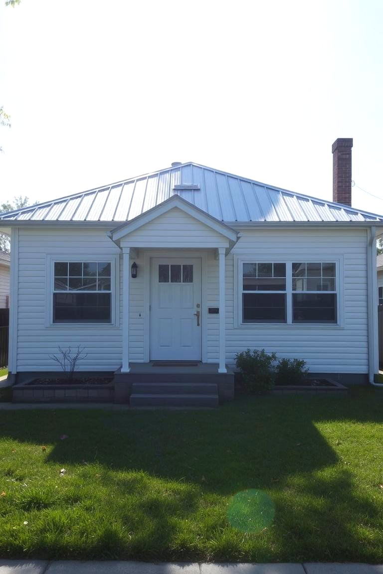 Enhanced Durability - 24 houses with blue metal roofs