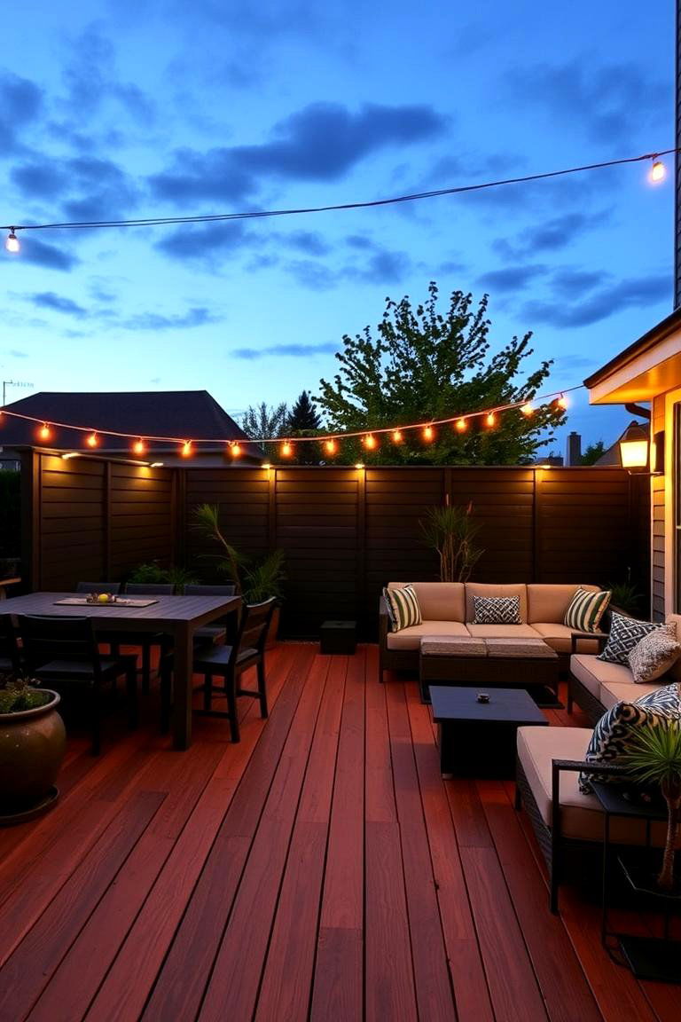 Enhanced Outdoor Entertainment - 24 Deck With Privacy Wall