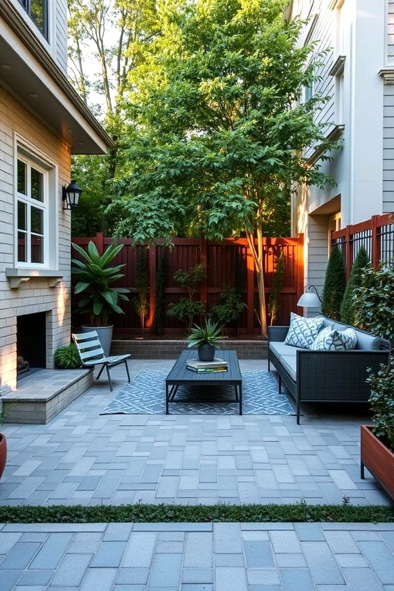 Enhanced Outdoor Living Space - 24 Sage Green Painted Brick House Ideas