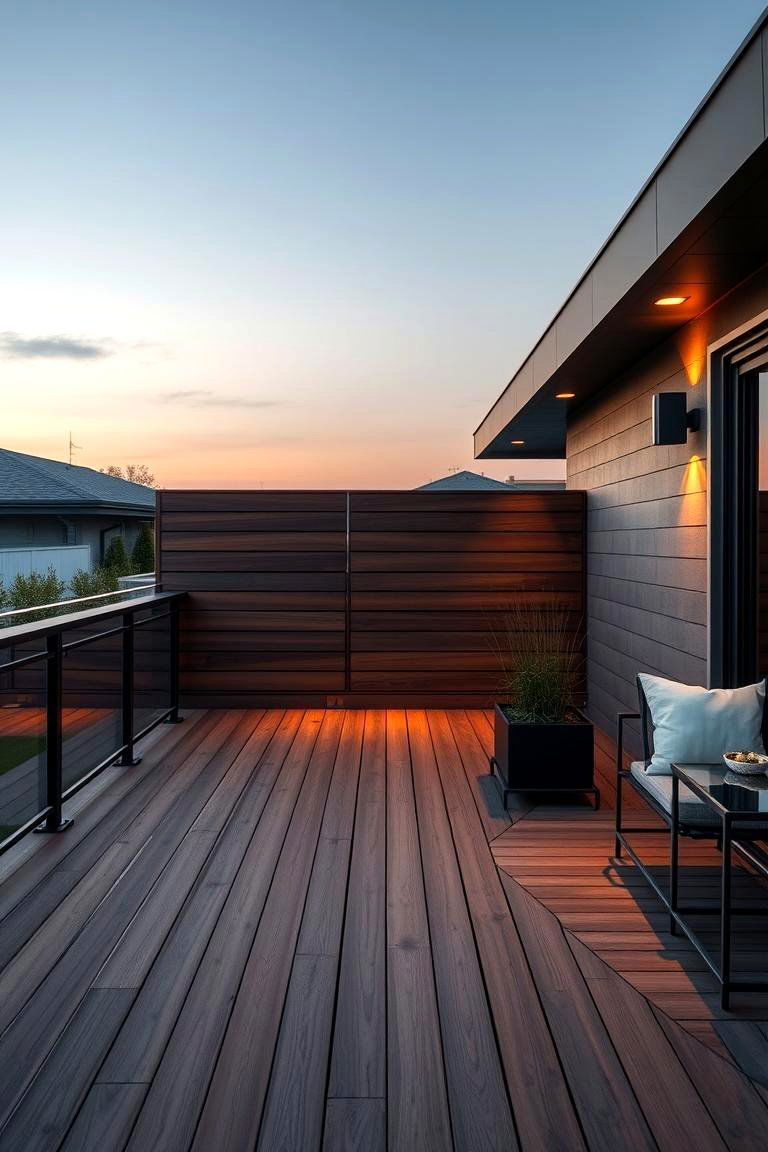 Enhanced Privacy and Security - 24 Deck With Privacy Wall