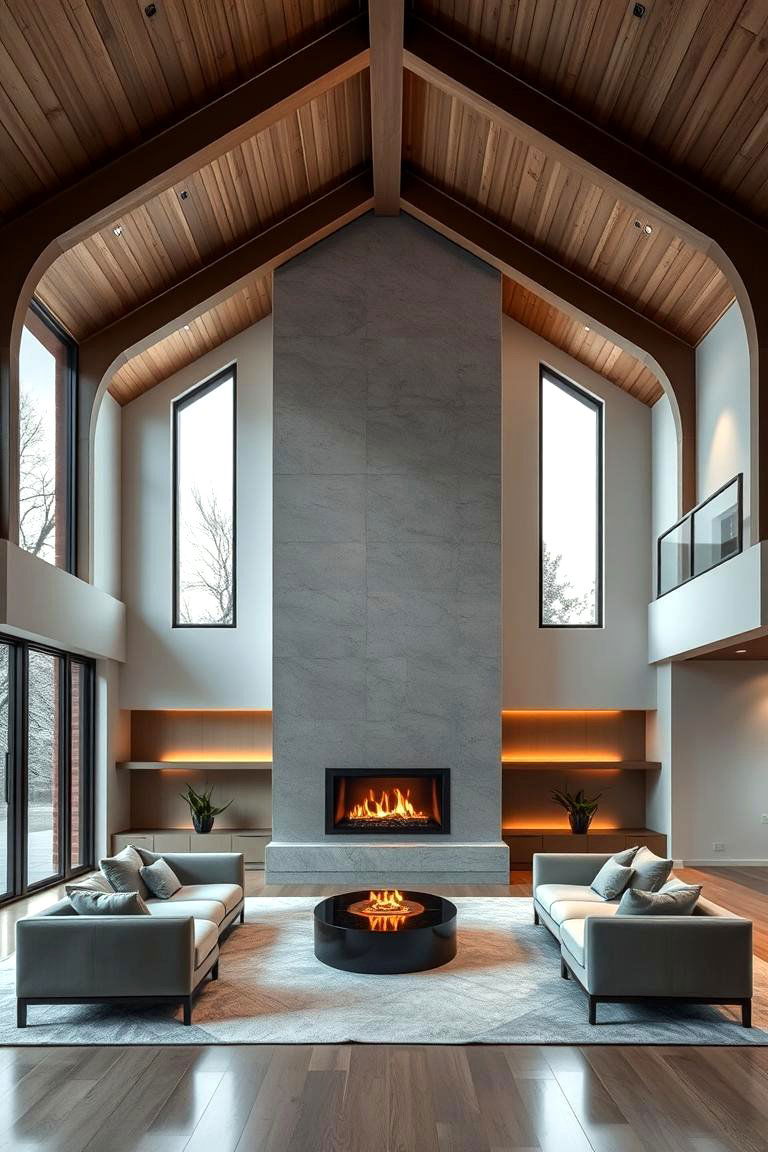 Enhanced Spatial Dynamics - 24 Rooms With Fireplaces With Vaulted Ceilings Features