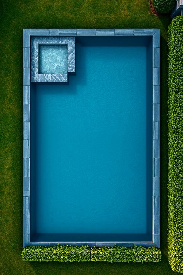 Enhancing Aesthetic Appeal - 24 Rectangle Pool With Hot Tub