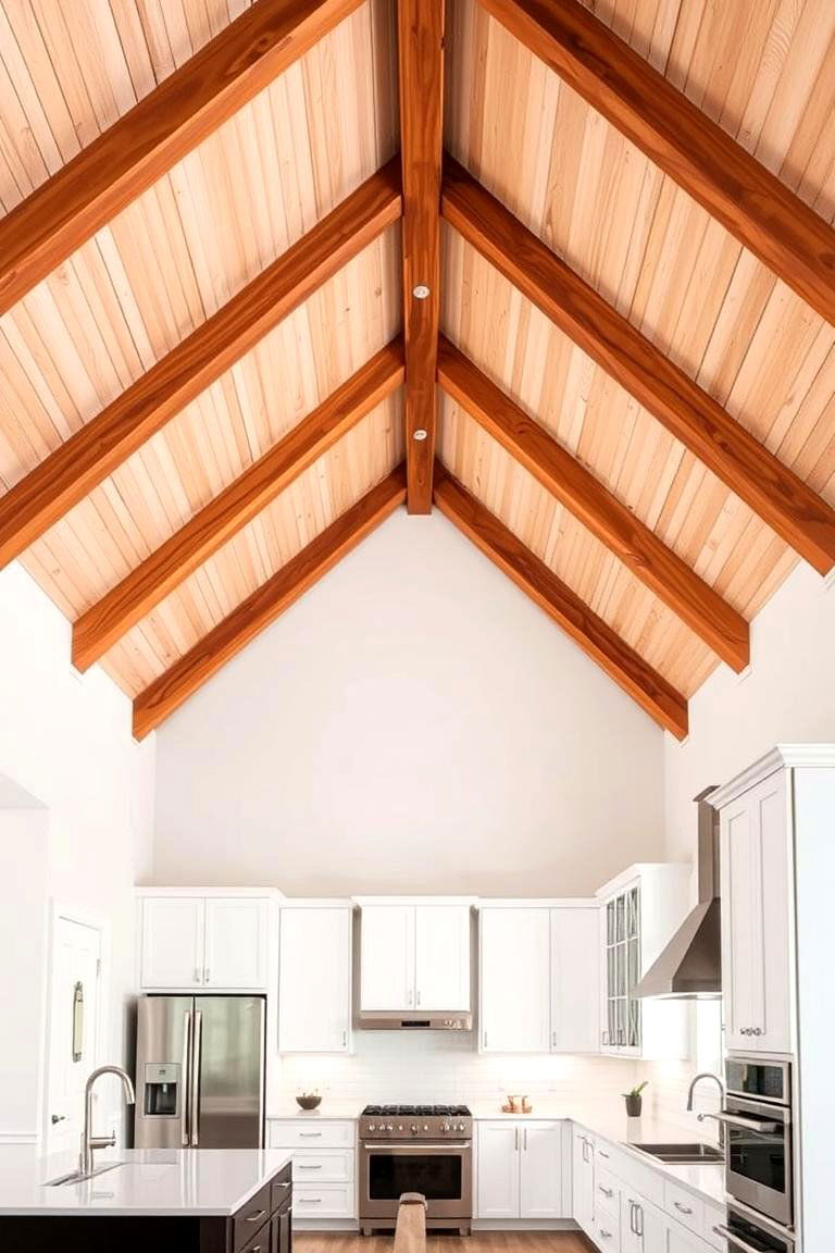 Enhancing Energy Efficiency through Ceiling Design - 24 Vaulted Ceiling With Beams