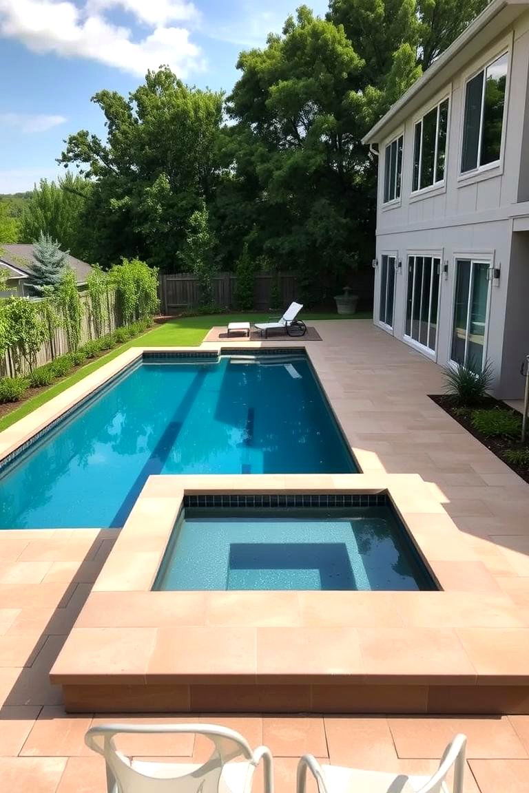 Enhancing Family Bonding - 24 Rectangle Pool With Hot Tub