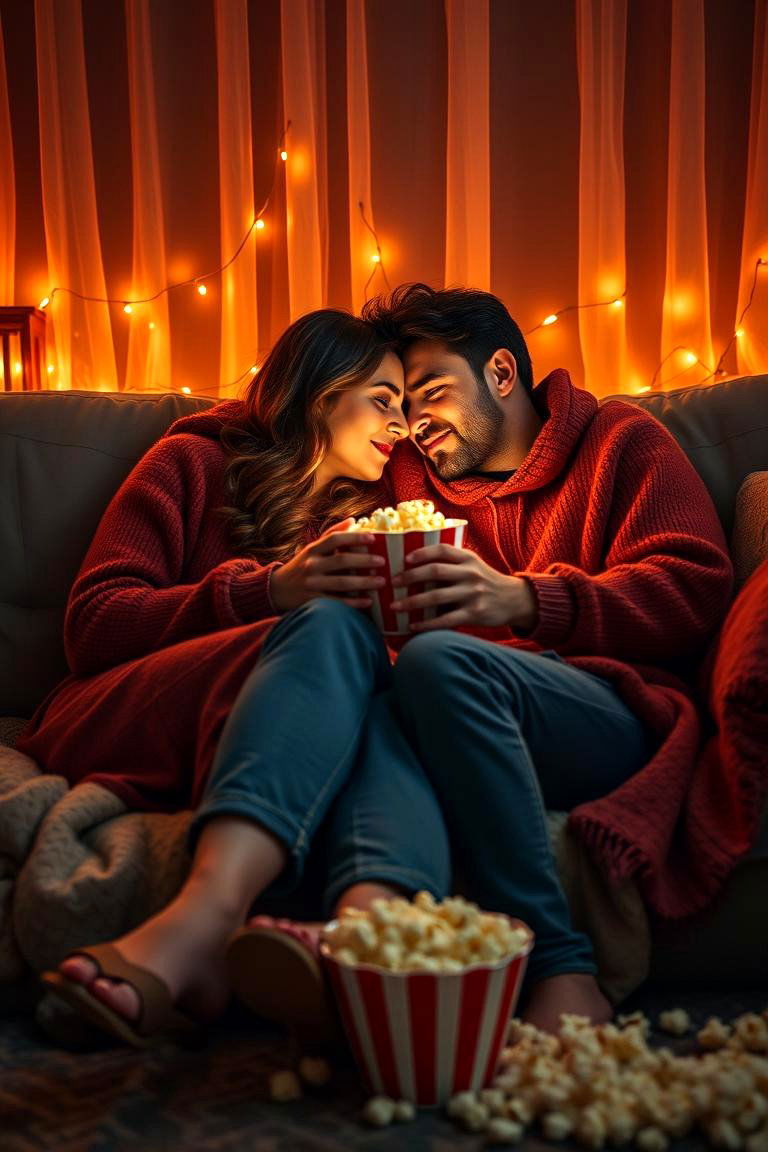 Enjoy a Movie Night with Your Favorite Films - 24 24th Wedding Anniversary Ideas