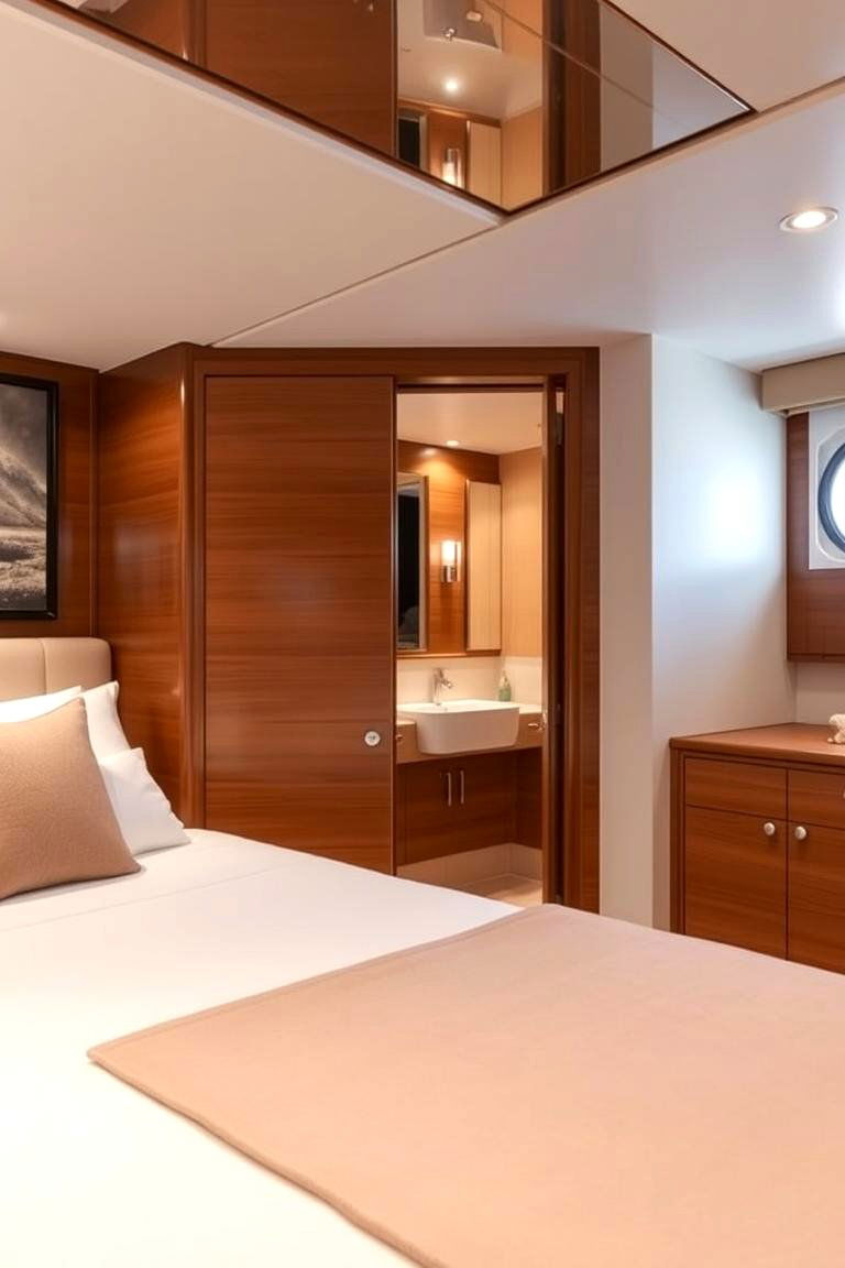 Ensuite Bathroom Access for Privacy and Convenience - 24 yacht bedroom ideas