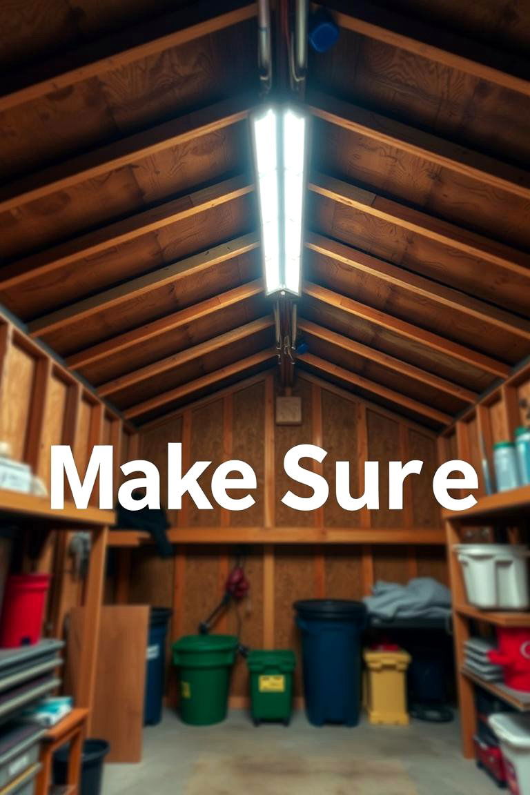 Ensure Good Lighting - 24 Shed Organization Ideas