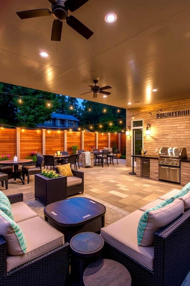 Entertainers Outdoor Arena - 24 Front Yard Patio Ideas