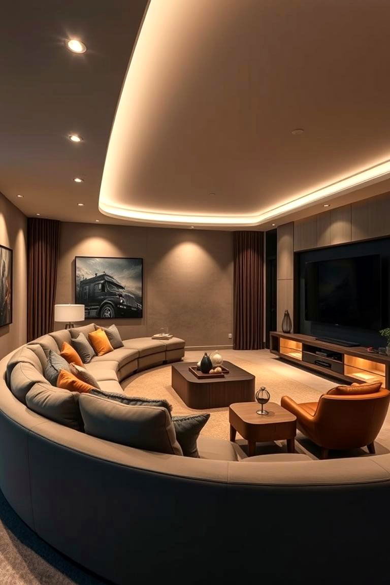 Entertainers Sunken Living Room - 24 Sunken Living Room Ideas