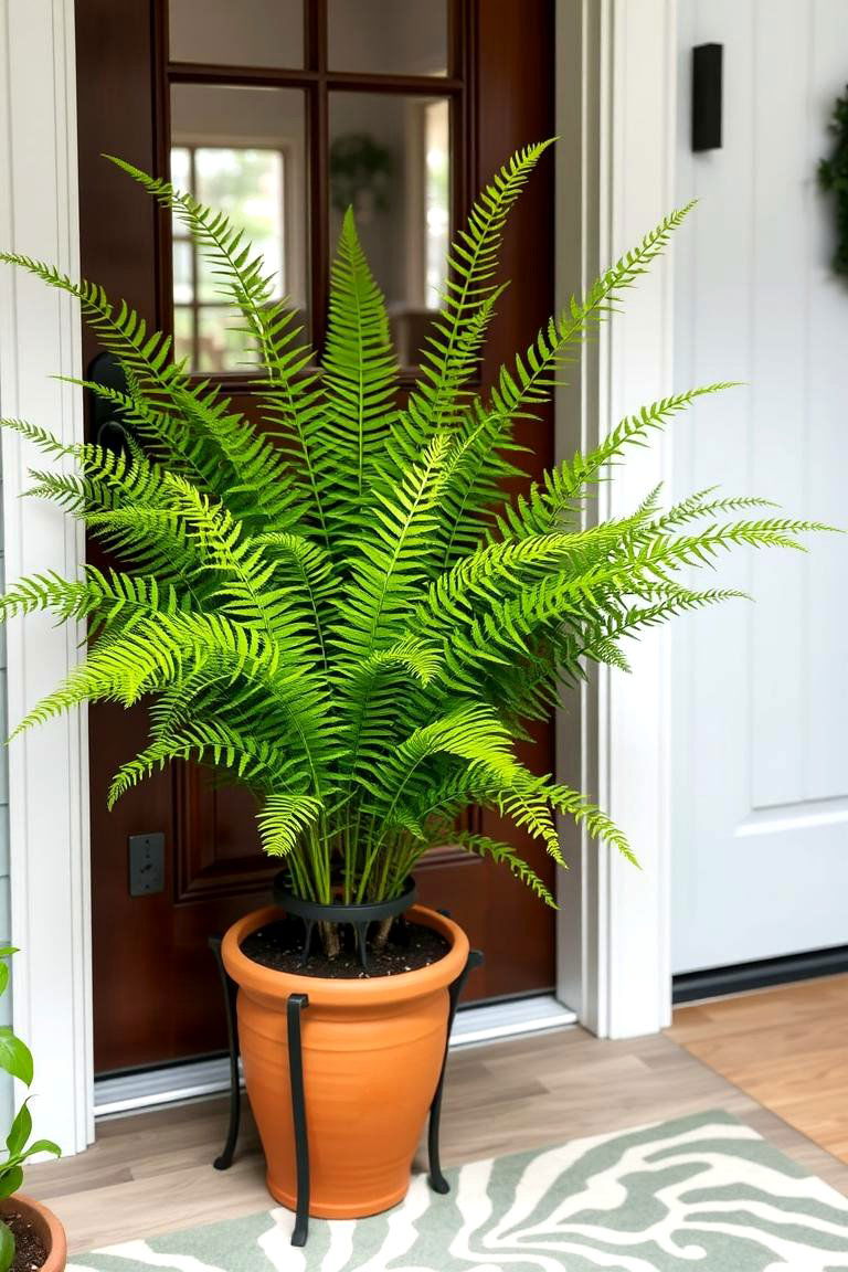 Entryway Plant Welcome - 24 Potted Plant Arrangement Ideas