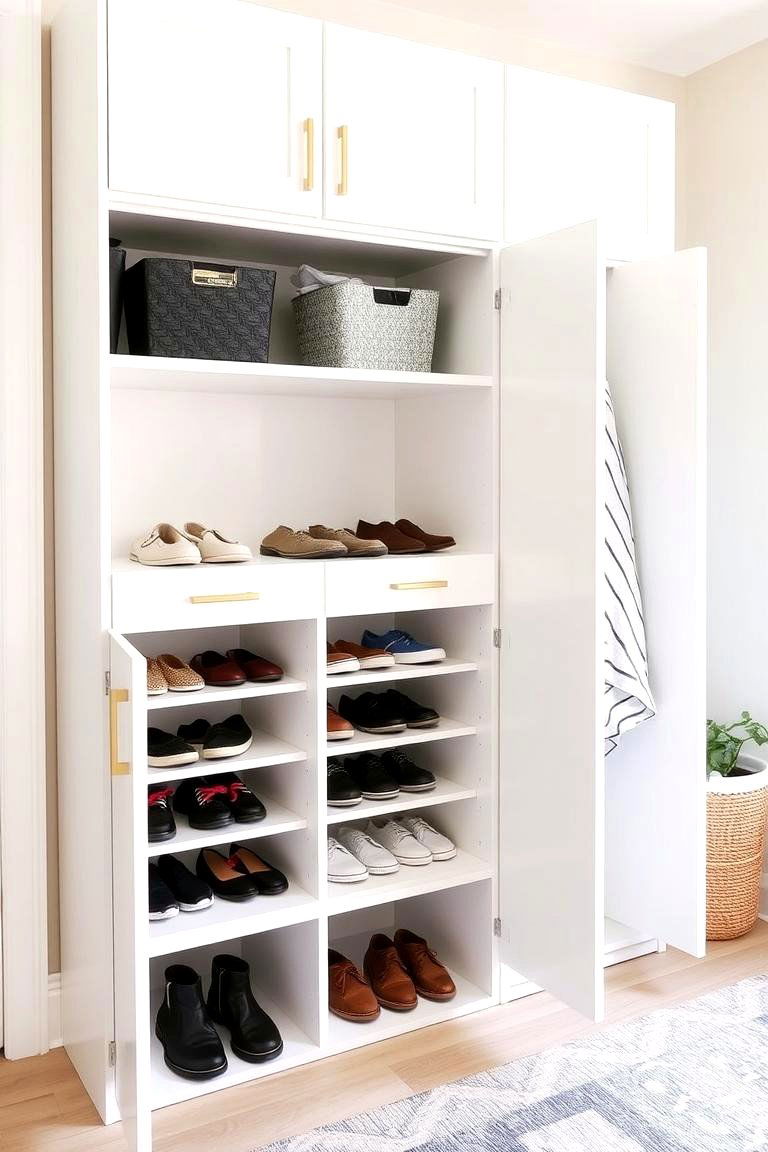 Entryway with a Dedicated Shoe Storage Cabinet - 24 Modern Entryway Ideas