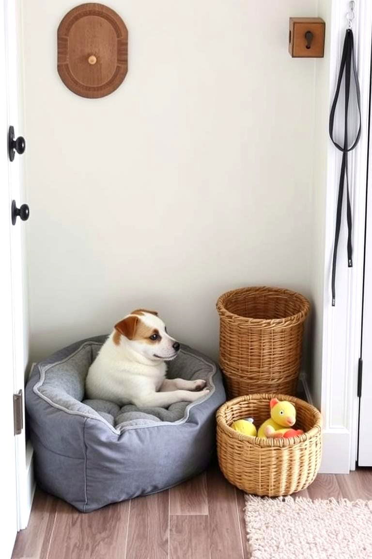 Entryway with a Pet Friendly Zone - 24 Modern Entryway Ideas