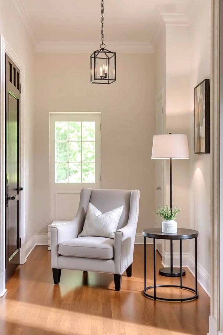 Entryway with a Small Seating Area - 24 Modern Entryway Ideas