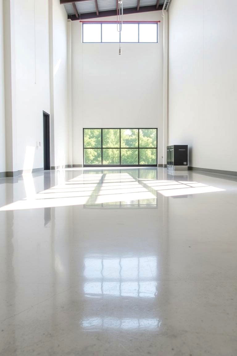 Epoxy Coating for Durability and Shine - 24 Indoor Concrete Floor Paint Ideas