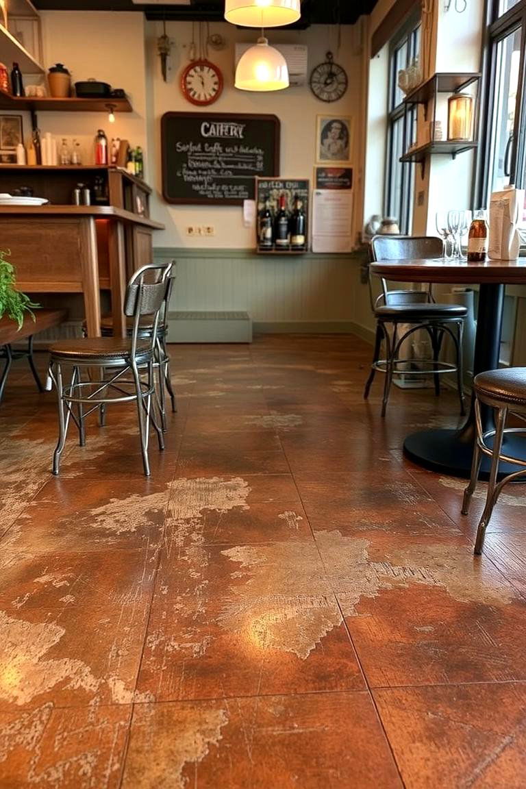 Epoxy Floors with a Vintage Look - 24 Epoxy Floor Designs