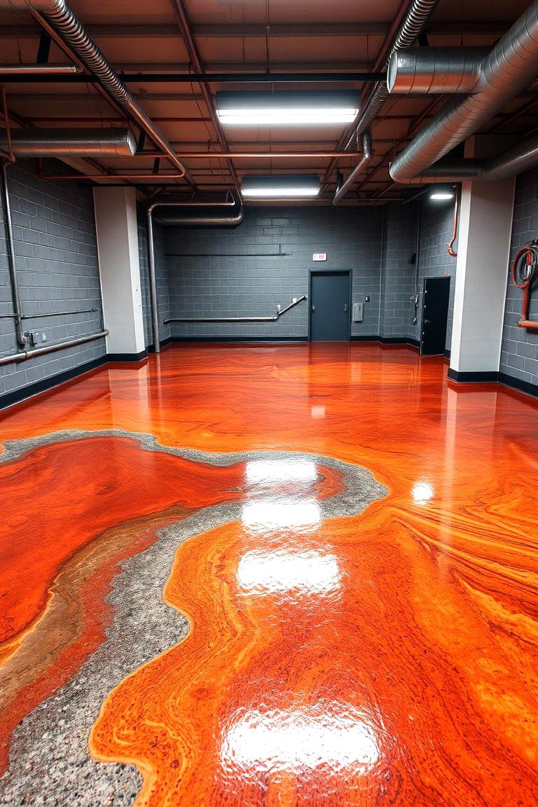 Epoxy Resin Flooring - 24 Basement Floor Ideas