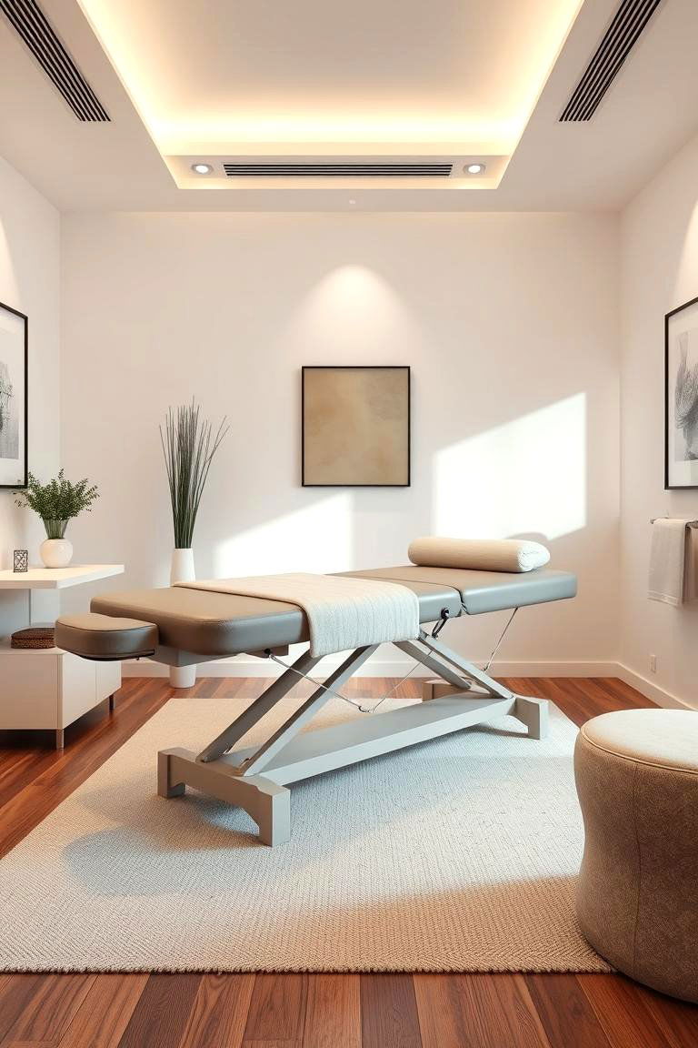 Ergonomic Massage Table Setup - 24 Massage Room Setup Ideas
