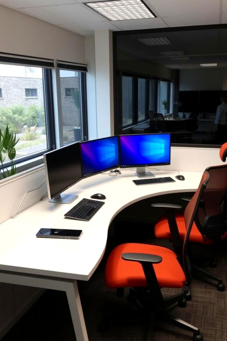 Ergonomic Work Zones for Two - 24 Home Office for Couples Ideas and Designs
