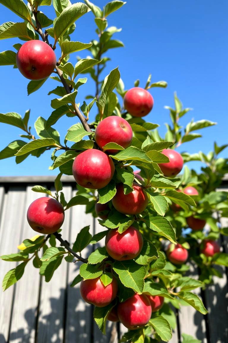 Espaliered Fruit Trees - 24 Simple Fence Line Landscaping Ideas