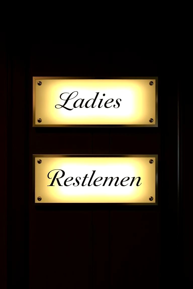 Essential Information Restroom Signs - 24 Wedding Sign Ideas