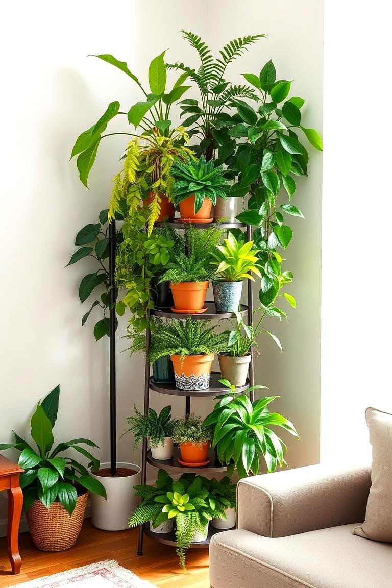 Establish a Lush Plant Paradise - 24 Living Room Corner Ideas