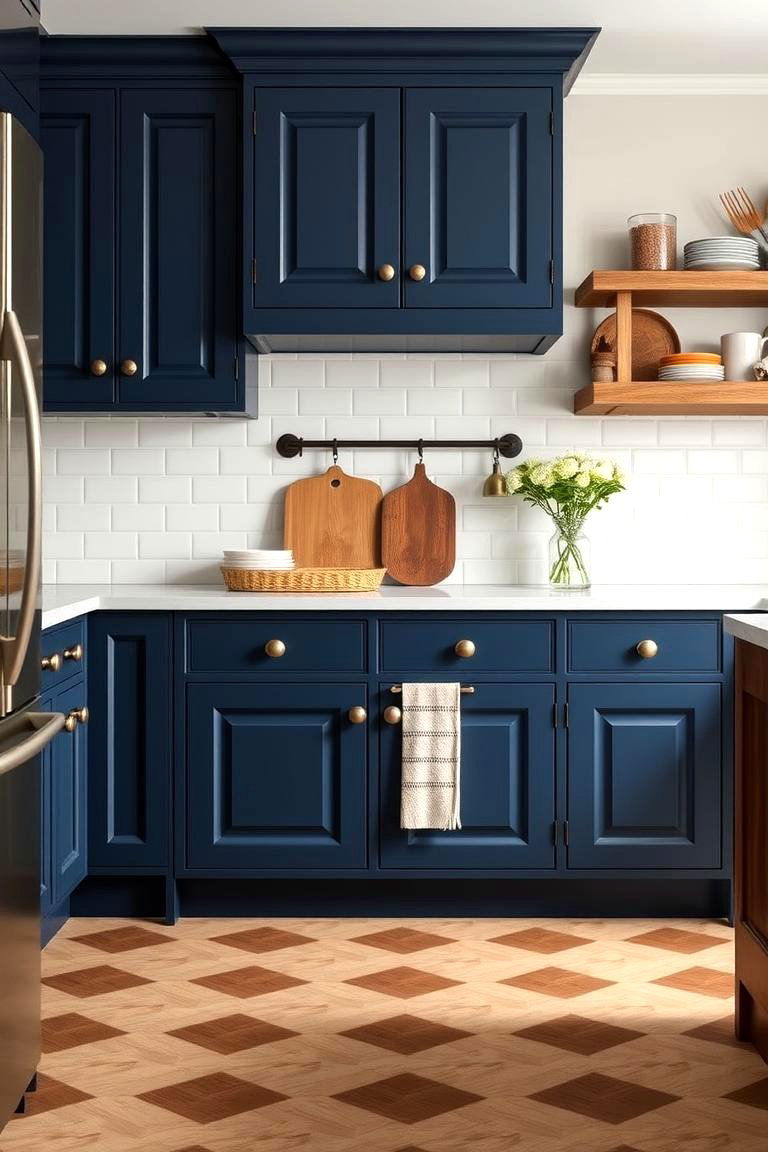 Eternal Style Cabinets That Endure Trends - 24 blue farmhouse kitchen cabinets