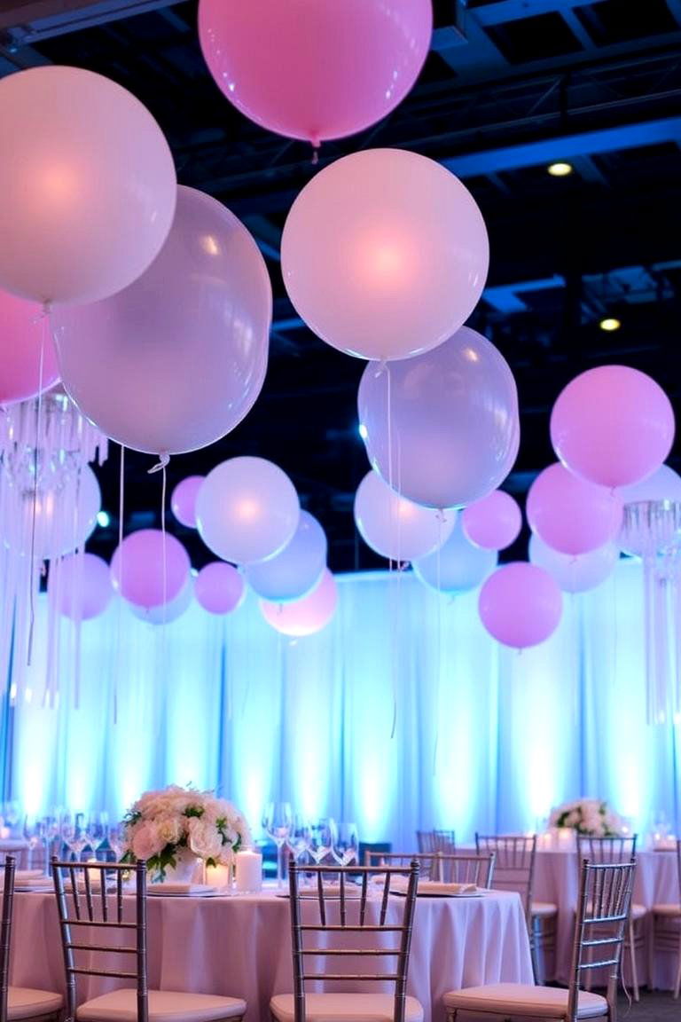 Ethereal Balloon Displays - 24 Wedding Table Decoration Ideas