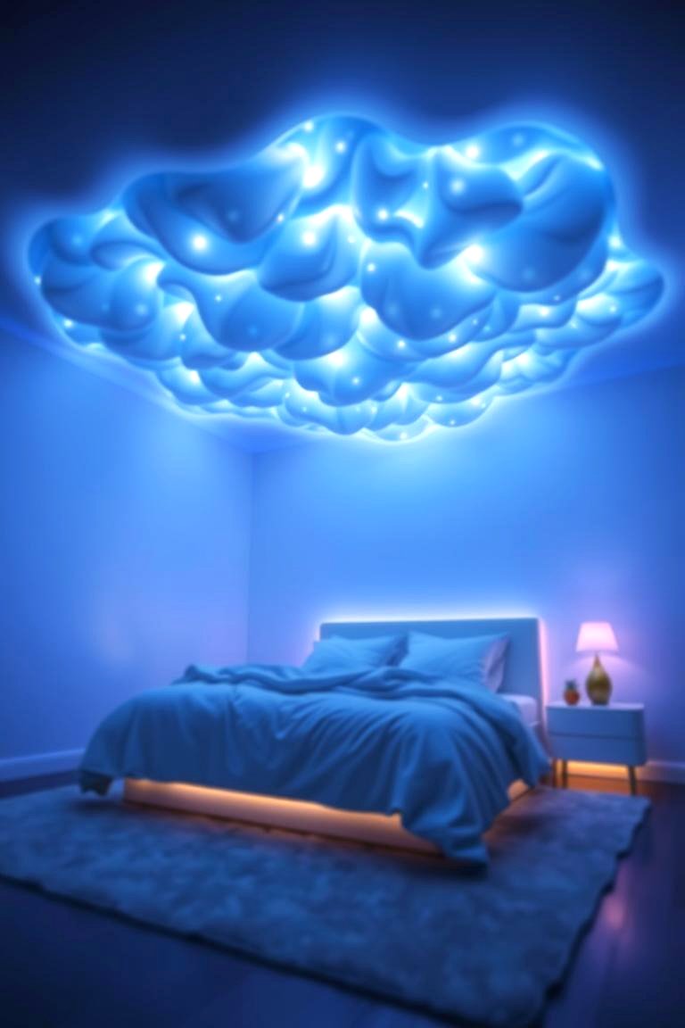 Ethereal LED Cloud Lighting - 24 Cloud-Themed Bedroom Ideas