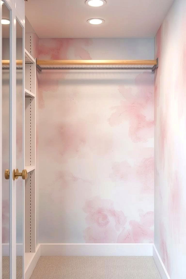 Ethereal Watercolor Washes - 24 Closet Wallpaper Ideas