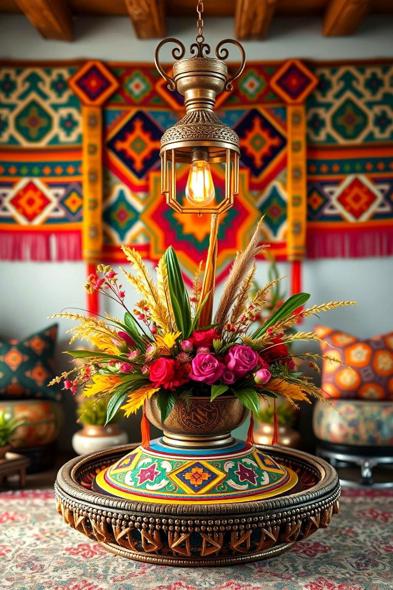 Ethnic Inspired Decor Centerpiece - 24 Centerpiece Ideas