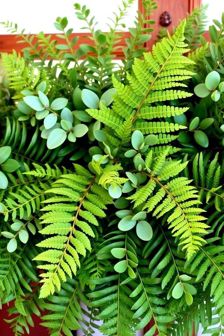 Eucalyptus and Ferns Arrangement - 24 Eucalyptus Wedding Centerpieces