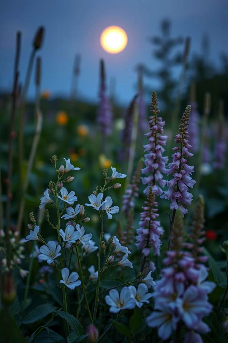 Evening Scented Garden - 24 Perennial Flower Bed Ideas