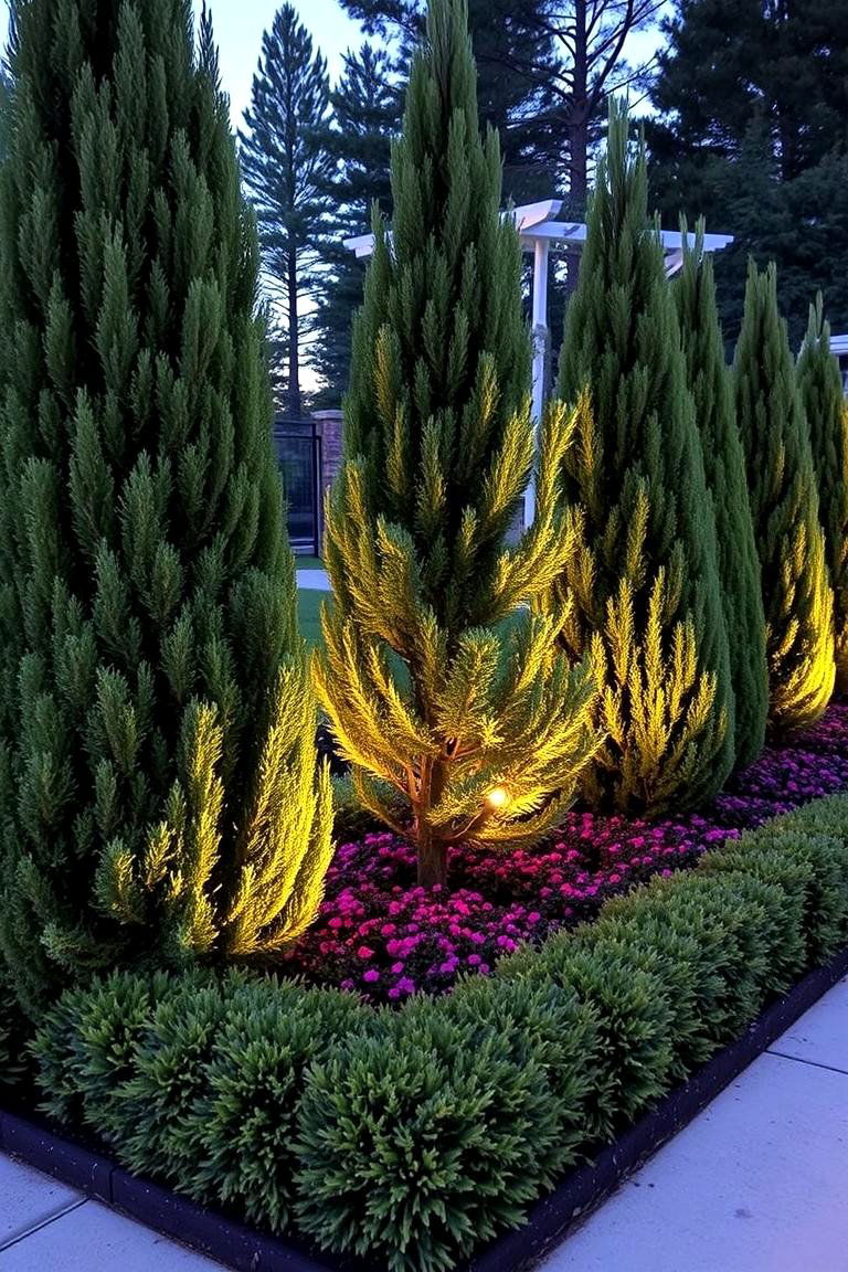 Evergreen Edge Accents - 24 Pine Tree Landscape Ideas