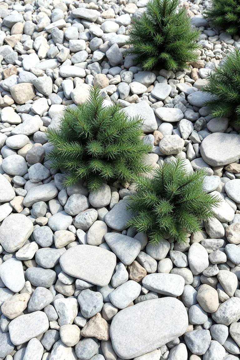 Evergreen Rock Garden - 24 Front Yard Evergreen Landscaping Ideas