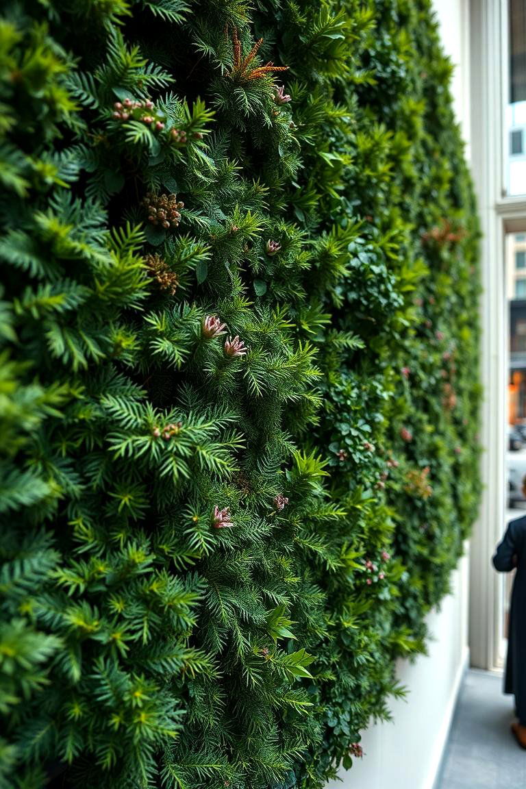 Evergreen Vertical Gardens - 24 Front Yard Evergreen Landscaping Ideas