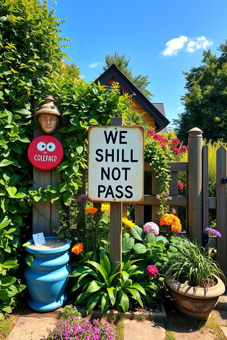 Ewe Shall Not Pass - 24 Funny Garden Sign Ideas