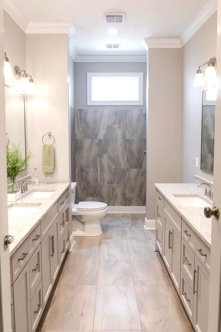 Excellent Lighting for Functionality - 24 Jack and Jill Bathroom Ideas