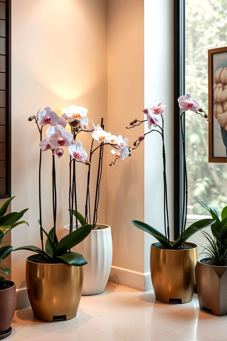 Exotic Orchid Corner - 24 Tropical Patio Ideas