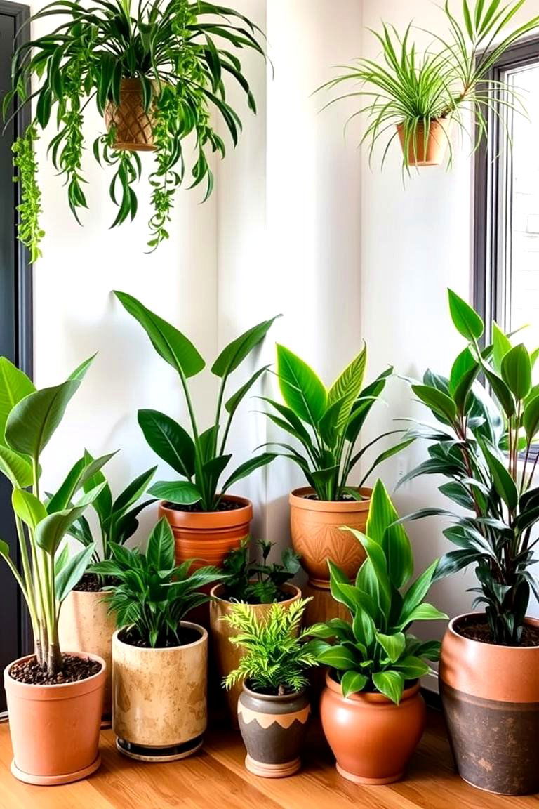 Exotic Plant Corner - 24 Tropical Living Room Ideas