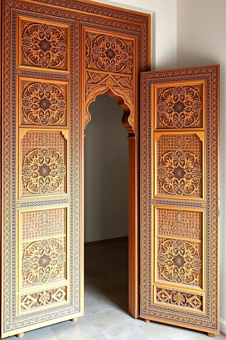 Exotic Wall Panels and Room Dividers - 24 Moroccan Living Room Ideas