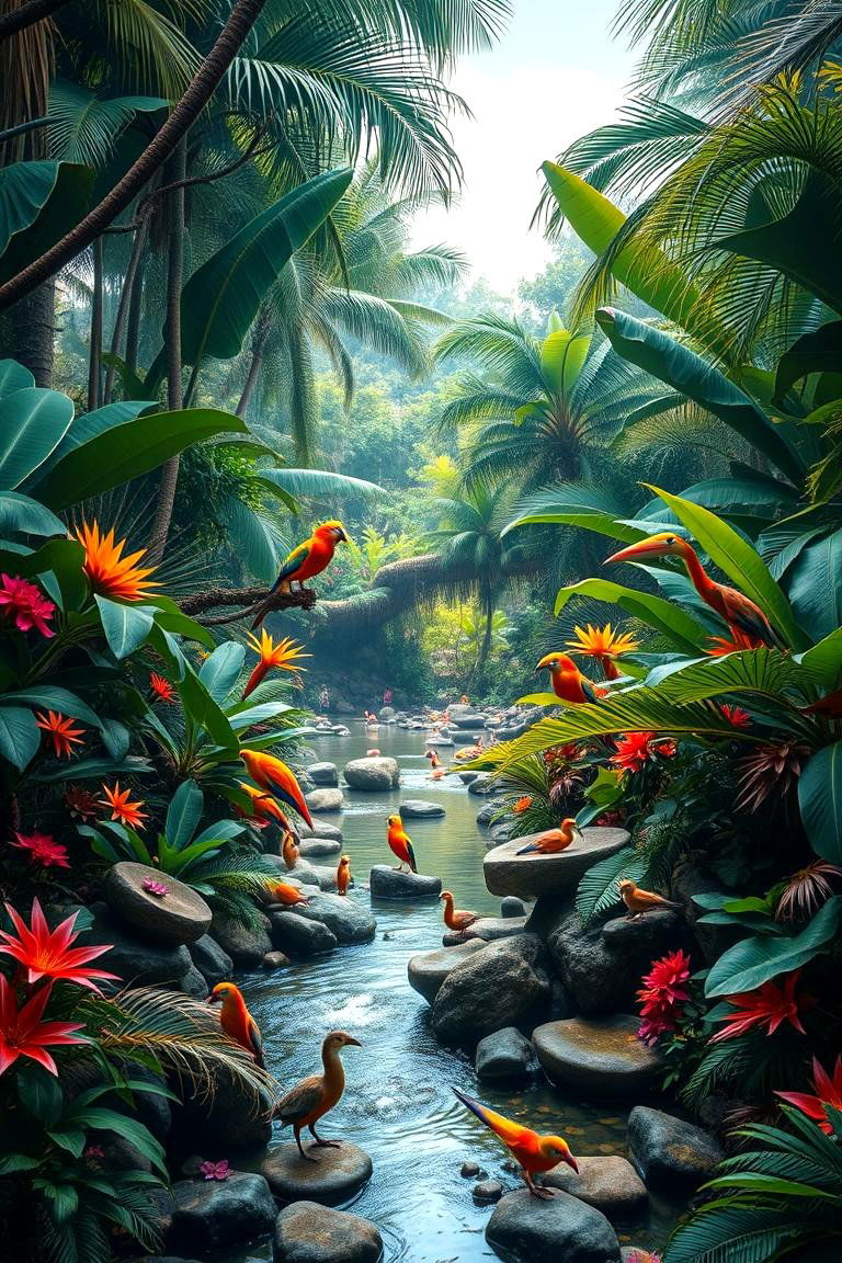 Exotic Wildlife Habitat - 24 Tropical Landscape Ideas